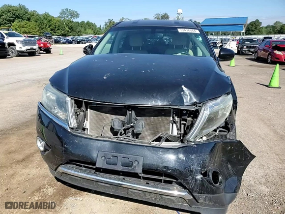 2016 Nissan Pathfinder SV with VIN 5N1AR2MN4GC606353, listed as a Copart auction lot 73476084 with 104,987 mi miles and Salvage Title. Bid and sale history available at carsss.com. Image 12.