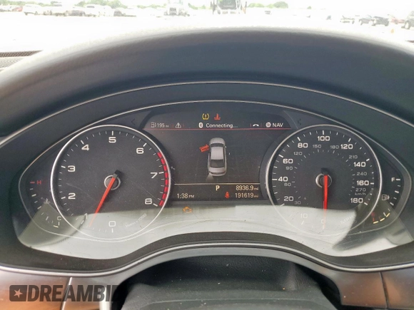 2012 Audi A6 Prestige with VIN WAUHGAFC2CN152517, listed as a Copart auction lot 55158125 with 191,619 mi miles and Salvage title. Bid and sale history available at DreamBid. Image 9.