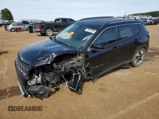 2021 Jeep Compass Limited z VIN 3C4NJDCB0MT542182, wystawiony jako Copart lot #48039565 z przebiegiem Nie podano mil oraz Szkoda całkowita • Salvage title. Historia ofert i sprzedaży dostępna na DreamBid. Obrazek 1.