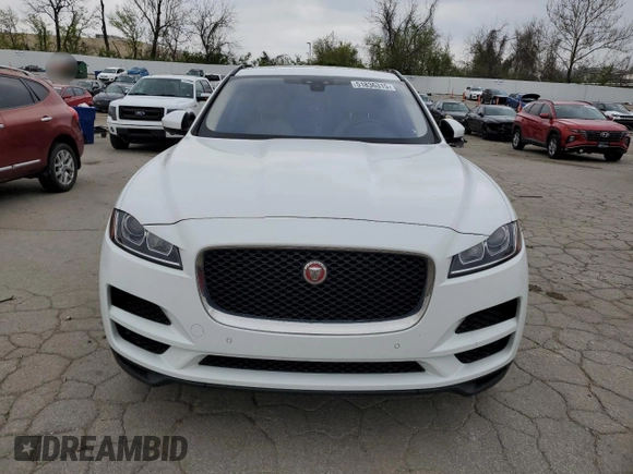 2019 Jaguar F-Pace 25t Premium with VIN SADCJ2GX2KA367489, listed as a Copart auction lot 51836315 with 124,524 mi miles and Salvage title. Bid and sale history available at DreamBid. Image 5.
