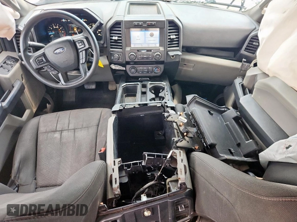 2018 Ford F-150 XL with VIN 1FTEW1E57JFC39493, listed as a Copart auction lot 61781395 with 129,871 mi miles and Salvage title. Bid and sale history available at DreamBid. Image 8.