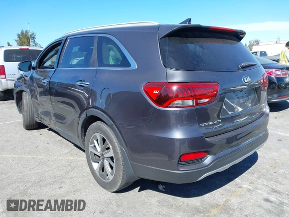 2019 Kia Sorento EX V6 with VIN 5XYPH4A59KG457959, listed as a IAAI auction lot 41712748 with 56,958 mi miles. Bid and sale history available at carsss.com. Image 3.