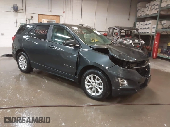 2020 Chevrolet Equinox LS z VIN 2GNAXSEV1L6273872, wystawiony jako IAAI lot #41756956 z przebiegiem 103 024 mil mil oraz . Historia ofert i sprzedaży dostępna na DreamBid. Obrazek 1.
