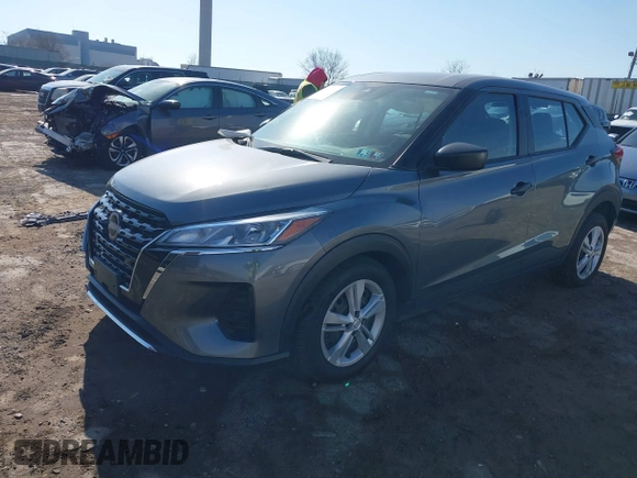 2023 Nissan Kicks S with VIN 3N1CP5BV3PL533670, listed as a IAAI auction lot 41652382 with 61,277 mi miles. Bid and sale history available at carsss.com. Image 2.
