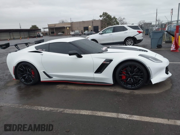2016 Chevrolet Corvette Z06 3LZ with VIN 1G1YU2D62G5600588, listed as a IAAI auction lot 41194235 with 57,537 mi miles. Bid and sale history available at carsss.com. Image 13.