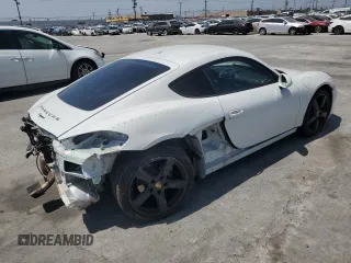 2015 Porsche Cayman with VIN WP0AA2A81FK160807, listed as a Copart auction lot 53611305 with 60,866 mi miles and Salvage Title. Bid and sale history available at DreamBid. Image 3.