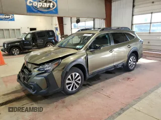 2025 Subaru Outback Premium z VIN 4S4BTAFC1S3127649, wystawiony jako Copart lot #51439815 z przebiegiem 6 953 mil mil oraz Szkoda całkowita • Salvage title. Historia ofert i sprzedaży dostępna na DreamBid. Obrazek 1.