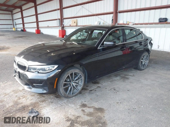 2021 BMW 3 Series 330i xDrive with VIN 3MW5R7J0XM8B58647, listed as a IAAI auction lot 42027965 with 34,230 mi miles. Bid and sale history available at carsss.com. Image 2.