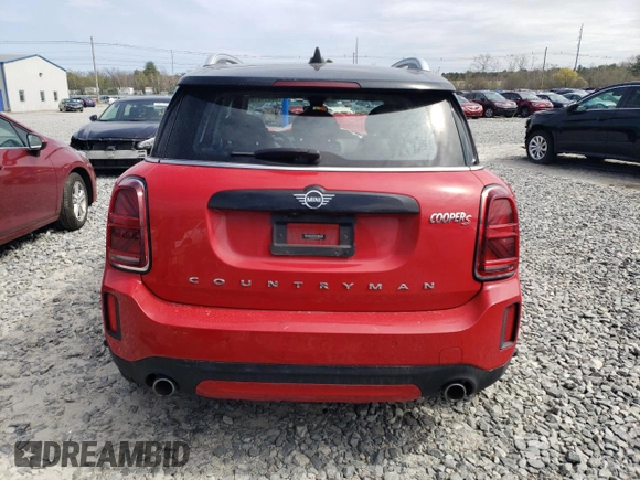2021 MINI Countryman Cooper S with VIN WMZ83BR04M3M98250, listed as a Copart auction lot 53811515 with 45,054 mi miles and Salvage title. Bid and sale history available at DreamBid. Image 6.