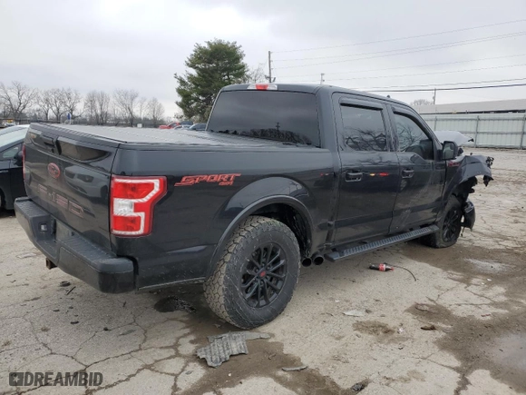 2019 Ford F-150 XL with VIN 1FTEW1E54KKE40390, listed as a Copart auction lot 44792895 with 120,084 mi miles and Salvage Title. Bid and sale history available at carsss.com. Image 3.