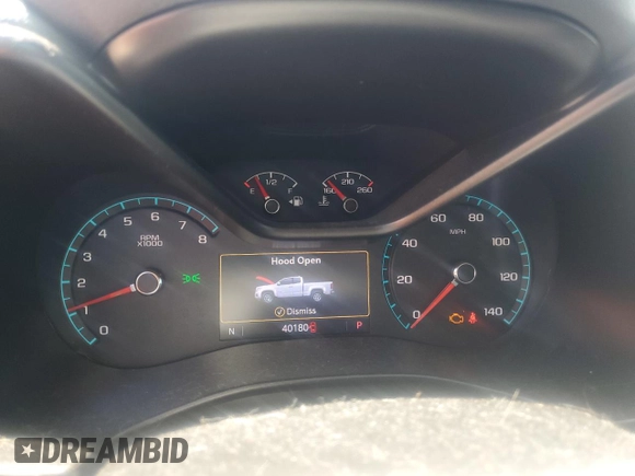 2021 Chevrolet Colorado 2WD Z71 with VIN 1GCGSDEN1M1227685, listed as a Copart auction lot 53321485 with 40,180 mi miles and Salvage title. Bid and sale history available at DreamBid. Image 9.