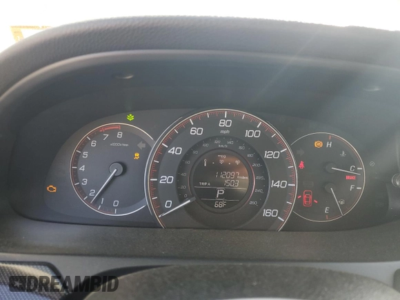2014 Honda Accord Sport with VIN 1HGCR2F5XEA027873, listed as a Copart auction lot 53905295 with 112,097 mi miles and Salvage Title. Bid and sale history available at DreamBid. Image 9.