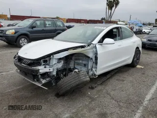 2020 Tesla Model 3 Standard Range Plus with VIN 5YJ3E1EA5LF747010, listed as a Copart auction lot 50937975 with Not Provided miles and Salvage Title. Bid and sale history available at DreamBid. Image 1.