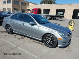2014 Mercedes-Benz C-Class C 250 Sport with VIN WDDGF4HB9EA913373, listed as a IAAI auction lot 41776835 with 134,258 mi miles. Bid and sale history available at carsss.com. Image 1.