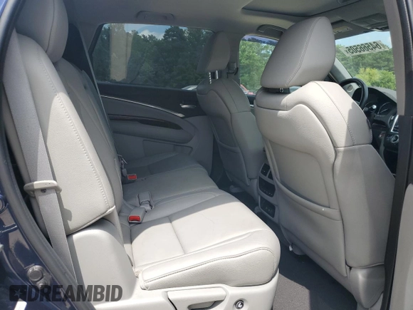 2017 Acura MDX Technology with VIN 5FRYD4H52HB021510, listed as a Copart auction lot 64566505 with 74,695 mi miles and Salvage title. Bid and sale history available at DreamBid. Image 11.