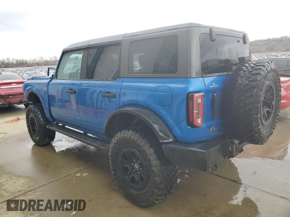 2023 Ford Bronco with VIN 1FMEE5DP5PLC02865, listed as a Copart auction lot 44365875 with 6,978 mi miles and Salvage Title. Bid and sale history available at DreamBid. Image 2.