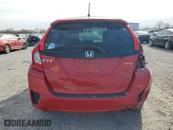 2016 Honda Fit LX with VIN JHMGK5H56GX016791, listed as a Copart auction lot 50011865 with 0 mi miles and Salvage Title. Bid and sale history available at carsss.com. Image 6.
