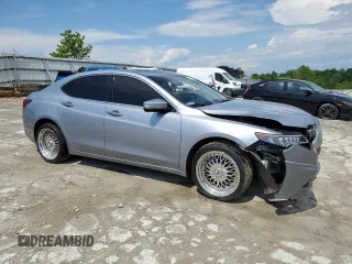 2015 Acura TLX Technology with VIN 19UUB3F55FA002721, listed as a Copart auction lot 55875264 with 90,083 mi miles and Salvage title. Bid and sale history available at DreamBid. Image 4.