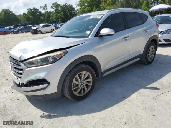 2018 Hyundai Tucson SEL with VIN KM8J33A47JU642994, listed as a Copart auction lot 50695295 with 82,794 mi miles and Salvage Title. Bid and sale history available at carsss.com. Image 1.