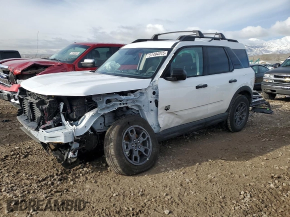 2024 Ford Bronco Sport Big Bend с VIN 3FMCR9B69RRF66837, выставлен на аукционе Copart как лот 51494315 с пробегом 4 283 миль миль и Списание • Salvage title. История ставок и продаж доступна на DreamBid. Изображение 1.