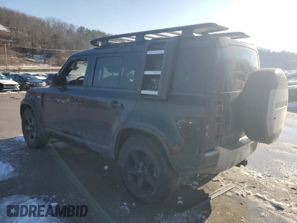 2022 Land Rover Defender S with VIN SALEJ7RX9N2079507, listed as a Copart auction lot 88658025 with 26,381 mi miles and Salvage title. Bid and sale history available at DreamBid. Image 2.