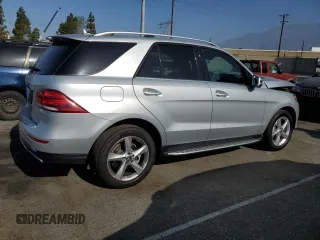 2017 Mercedes-Benz GLE 350 with VIN 4JGDA5JB8HA972927, listed as a Copart auction lot 61442225 with 46,473 mi miles and Salvage title. Bid and sale history available at DreamBid. Image 3.