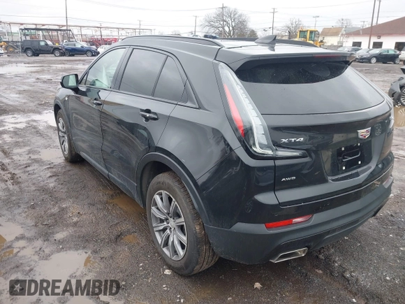 2023 Cadillac XT4 AWD Sport with VIN 1GYFZFR43PF104069, listed as a IAAI auction lot 41736071 with 22,872 mi miles. Bid and sale history available at carsss.com. Image 3.