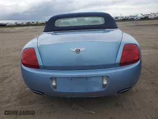 2007 Bentley Continental GT with VIN SCBDR33WX7C047167, listed as a Copart auction lot 74546784 with 0 mi miles and Salvage Title. Bid and sale history available at carsss.com. Image 6.