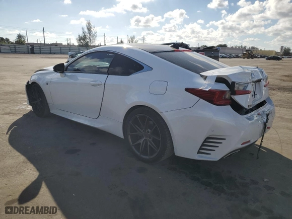 2017 Lexus RC with VIN JTHHA5BC8H5005125, listed as a Copart auction lot 44207785 with NaN miles and Salvage Title. Bid and sale history available at carsss.com. Image 2.
