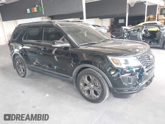 2018 Ford Explorer Sport with VIN 1FM5K8GT8JGB63417, listed as a IAAI auction lot 42580264 with 106,103 mi miles and . Bid and sale history available at DreamBid. Image 1.