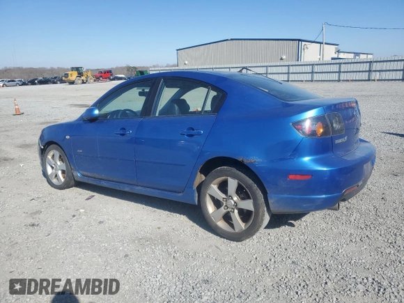 2005 Mazda 3 s with VIN JM1BK323651235631, listed as a Copart auction lot 47017205 with Not Provided miles and Salvage Title. Bid and sale history available at carsss.com. Image 2.