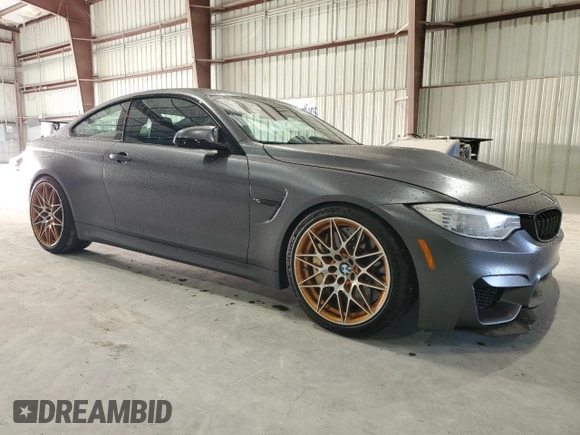 2016 BMW M4 with VIN WBS4S9C5XGK578945, listed as a Copart auction lot 73490334 with 3,382 mi miles and Salvage title. Bid and sale history available at DreamBid. Image 4.