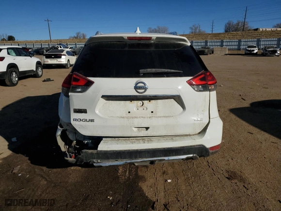 2017 Nissan Rogue S with VIN JN8AT2MV1HW000602, listed as a Copart auction lot 43781445 with 122,976 mi miles and Salvage Title. Bid and sale history available at carsss.com. Image 6.