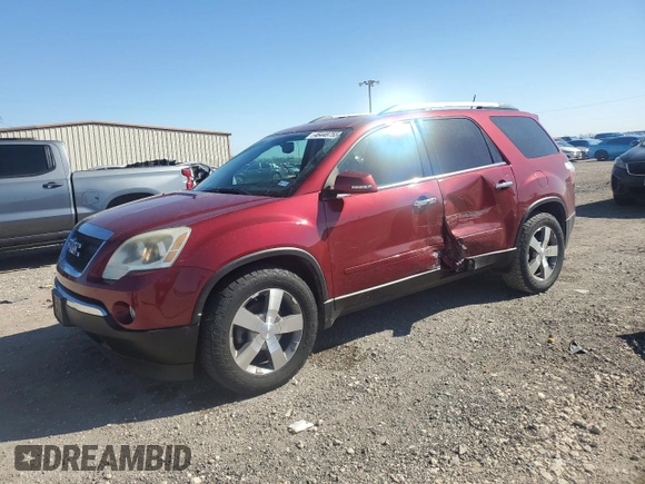 2011 GMC Acadia SLT1 with VIN 1GKKRREDXBJ198358, listed as a Copart auction lot 46448755 with 120,514 mi miles and Salvage Title. Bid and sale history available at carsss.com. Image 1.