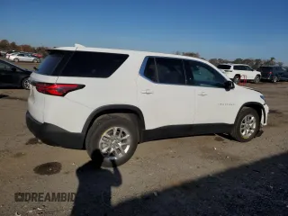 2022 Chevrolet Traverse LS with VIN 1GNEVFKW2NJ154441, listed as a Copart auction lot 78128824 with 37,215 mi miles and Salvage Title. Bid and sale history available at carsss.com. Image 3.