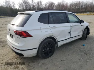 2022 Volkswagen Tiguan SE R-Line Black with VIN 3VV8B7AXXNM169059, listed as a Copart auction lot 45700025 with 46,191 mi miles and Salvage Title. Bid and sale history available at DreamBid. Image 3.