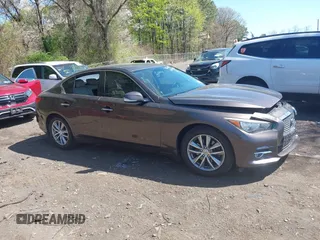 2014 Infiniti Q50 Premium with VIN JN1BV7ARXEM684719, listed as a IAAI auction lot 42122949 with 126,656 mi miles and . Bid and sale history available at DreamBid. Image 13.