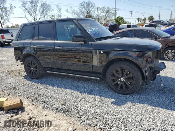 2011 Land Rover Range Rover SC Autobiography with VIN SALMP1E47BA342663, listed as a Copart auction lot 43951195 with 205,393 mi miles and Salvage title. Bid and sale history available at DreamBid. Image 4.