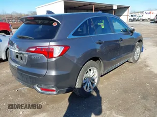 2017 Acura RDX w/Technology Pkg with VIN 5J8TB3H50HL001797, listed as a IAAI auction lot 41368527 with 108,369 mi miles. Bid and sale history available at carsss.com. Image 4.
