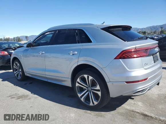 2019 Audi Q8 Prestige with VIN WA1CVAF1XKD026566, listed as a Copart auction lot 48567395 with 49,038 mi miles and Salvage title. Bid and sale history available at DreamBid. Image 2.