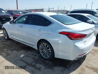 2017 Genesis G80 3.8L with VIN KMHGN4JE1HU200046, listed as a IAAI auction lot 42077422 with 121,698 mi miles and . Bid and sale history available at carsss.com. Image 3.