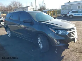 2020 Chevrolet Equinox LS with VIN 3GNAXSEV4LS504720, listed as a IAAI auction lot 41836052 with 110,627 mi miles. Bid and sale history available at carsss.com. Image 1.