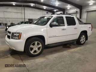 2010 Chevrolet Avalanche LTZ with VIN 3GNVKGE06AG242863, listed as a Copart auction lot 54746485 with 135,399 mi miles and Salvage Title. Bid and sale history available at carsss.com. Image 1.