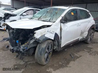 2021 Hyundai Kona Ultimate with VIN KM8K5CA58MU721649, listed as a IAAI auction lot 41215632 with 1 mi miles. Bid and sale history available at carsss.com. Image 18.