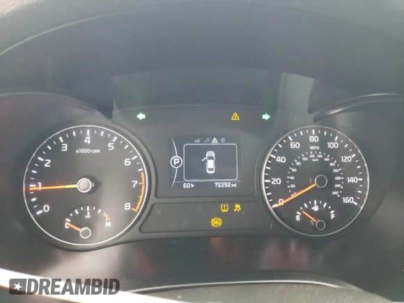 2018 Kia Optima LX with VIN 5XXGT4L38JG254946, listed as a Copart auction lot 52242304 with 72,292 mi miles and Clean title. Bid and sale history available at DreamBid. Image 9.