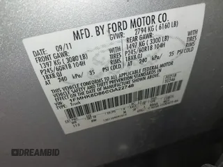 2012 Ford Explorer XLT with VIN 1FMHK8D86CGA22748, listed as a IAAI auction lot 42284664 with 227,870 mi miles and . Bid and sale history available at DreamBid. Image 9.