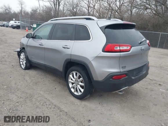 2017 Jeep Cherokee Limited with VIN 1C4PJLDB2HW517656, listed as a IAAI auction lot 41544650 with 143,309 mi miles. Bid and sale history available at carsss.com. Image 3.
