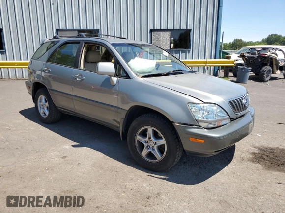 2002 Lexus RX 300 with VIN JTJHF10U220265688, listed as a Copart auction lot 62247264 with 89,459 mi miles and Salvage Title. Bid and sale history available at carsss.com. Image 4.