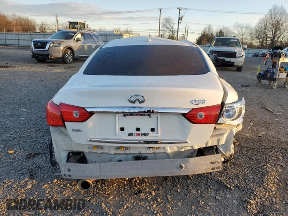 2017 Infiniti Q50 Red Sport 400 с VIN JN1FV7AR0HM871117, выставлен на аукционе Copart как лот 48345515 с пробегом Не указан миль и Списание • Salvage title. История ставок и продаж доступна на DreamBid. Изображение 6.