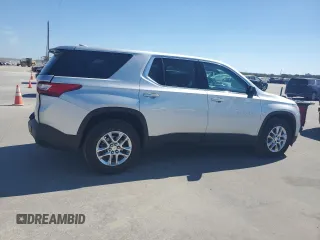 2021 Chevrolet Traverse LS with VIN 1GNERFKW8MJ193604, listed as a Copart auction lot 77136114 with 61,366 mi miles and Salvage Title. Bid and sale history available at carsss.com. Image 3.